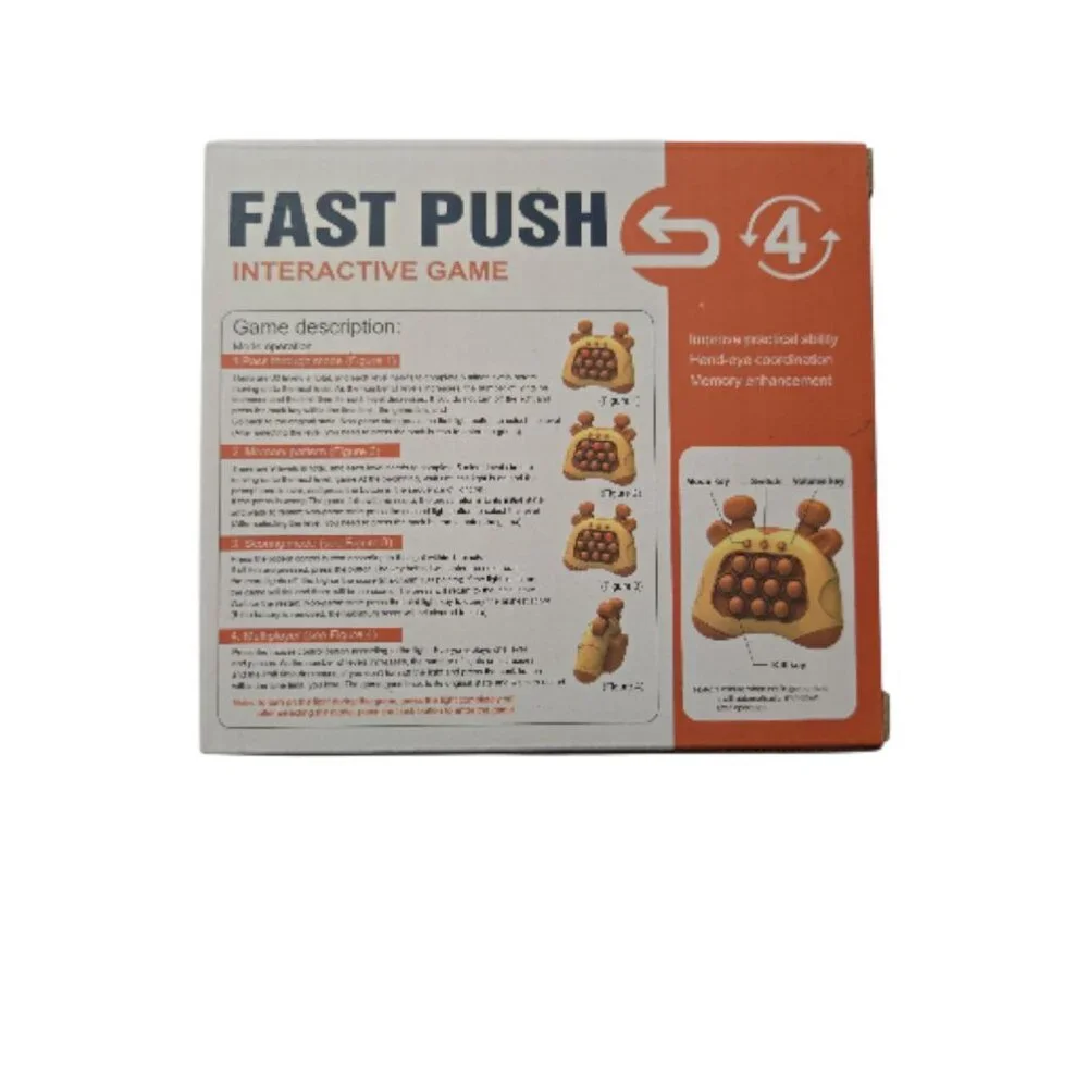 Fast Push Interactive Game – Pop It Toy  4 Modes  Travel Size  Ages 3+  NEW